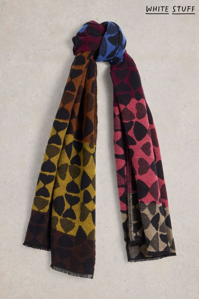 Scarves at white stuff shop