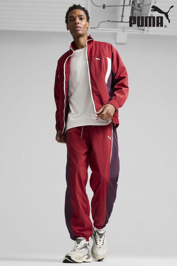 Buy Men s Puma Jackets Red Online Next UK
