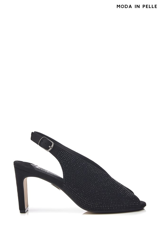 Buy Women s Sandals UK 8 EU 42 Black Moda In Pelle Peep Toe Leather Footwear Online AspennigeriaShops topshop shoes boots