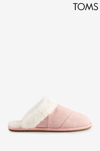 TOMS Pink Valerie Rib Knit Slippers (AM8003) | £55