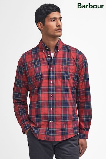 Barbour® Red Wetheram TF 100% Cotton Shirt (AM8018) | £75