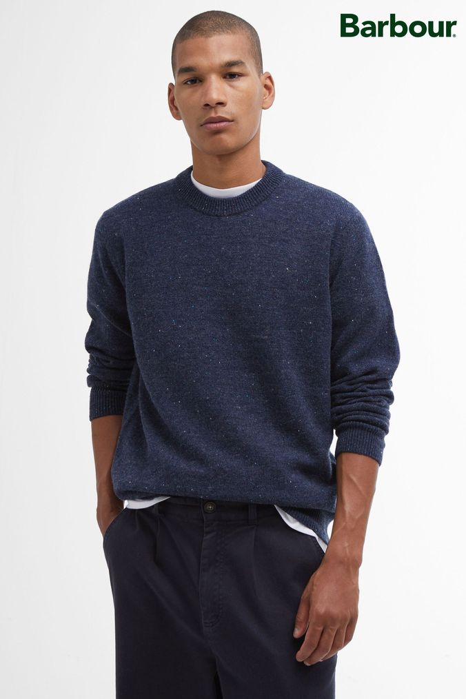 Barbour jumper mens Blue outlet