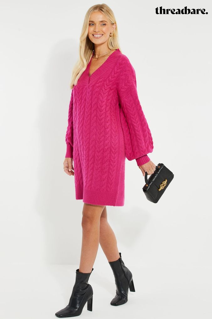 Buy Women s Pink Jumper Dress Dresses Online Next UK