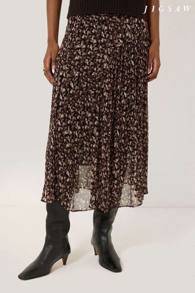 Buy Women s Jigsaw Pleated Skirts Online Next UK
