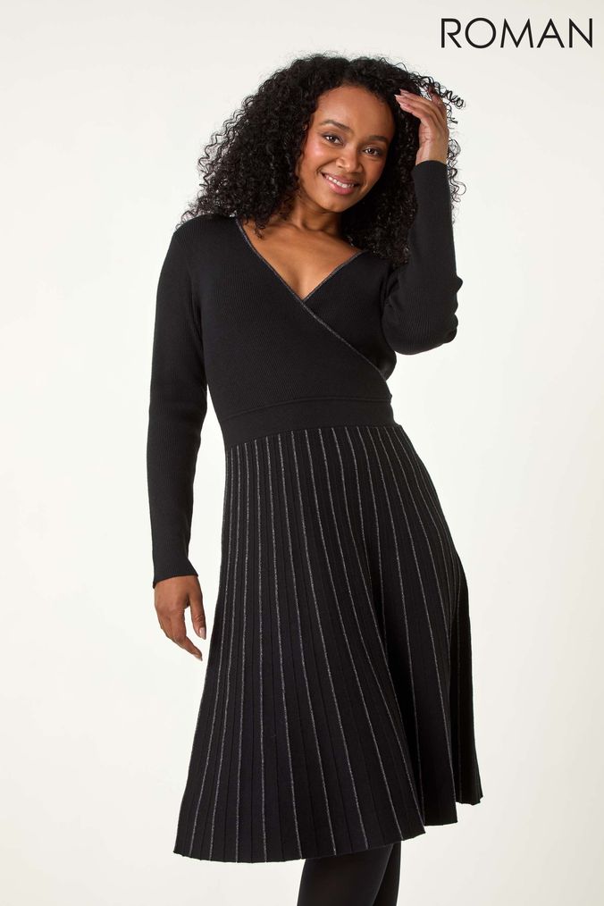 Next wrap dress black outlet