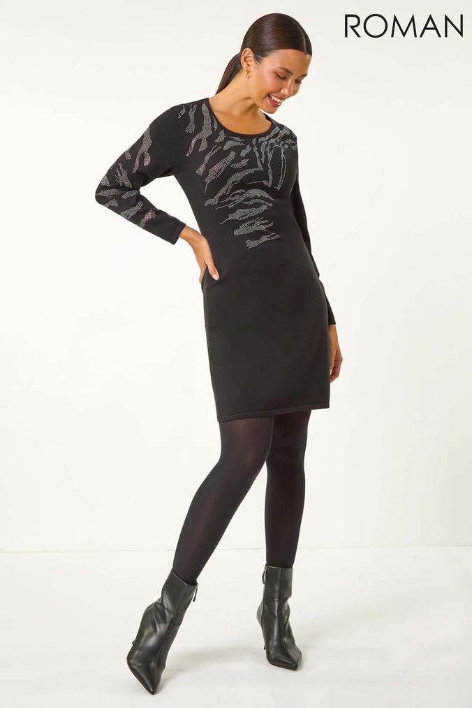 Roman black dresses discount