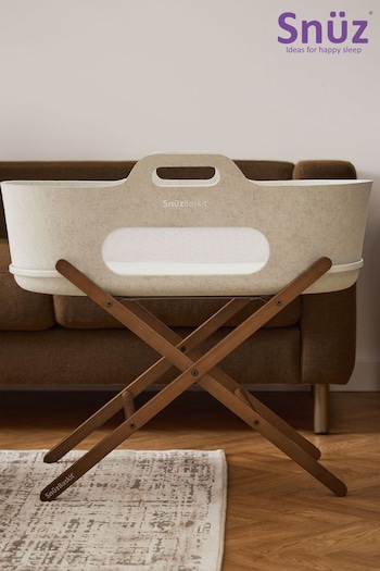 Snuz Barley or Walnut Baskit Moses Basket And Stand (AM9593) | £100