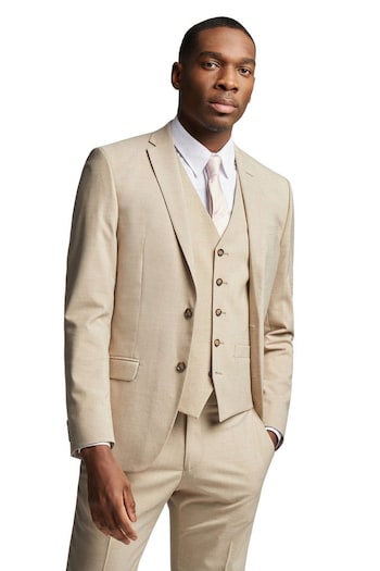 Antique Rogue Cream Slim Plain Jacket (AM9708) | £115