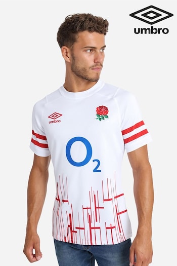 Umbro England Rugby Home Replica Short Sleeve White Jersey (AMJ480) | £70