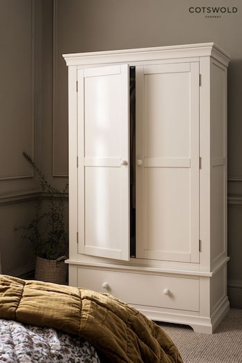 Cotswold Company Warm White Chantilly Double Wardrobe (AN1223) | £825