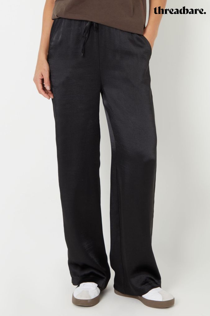 Buy Women s Satin Paper Bag Trousers Online Next UK