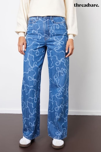 Threadbare Blue Wide Leg 100% Cotton Jeans (AN1364) | £35