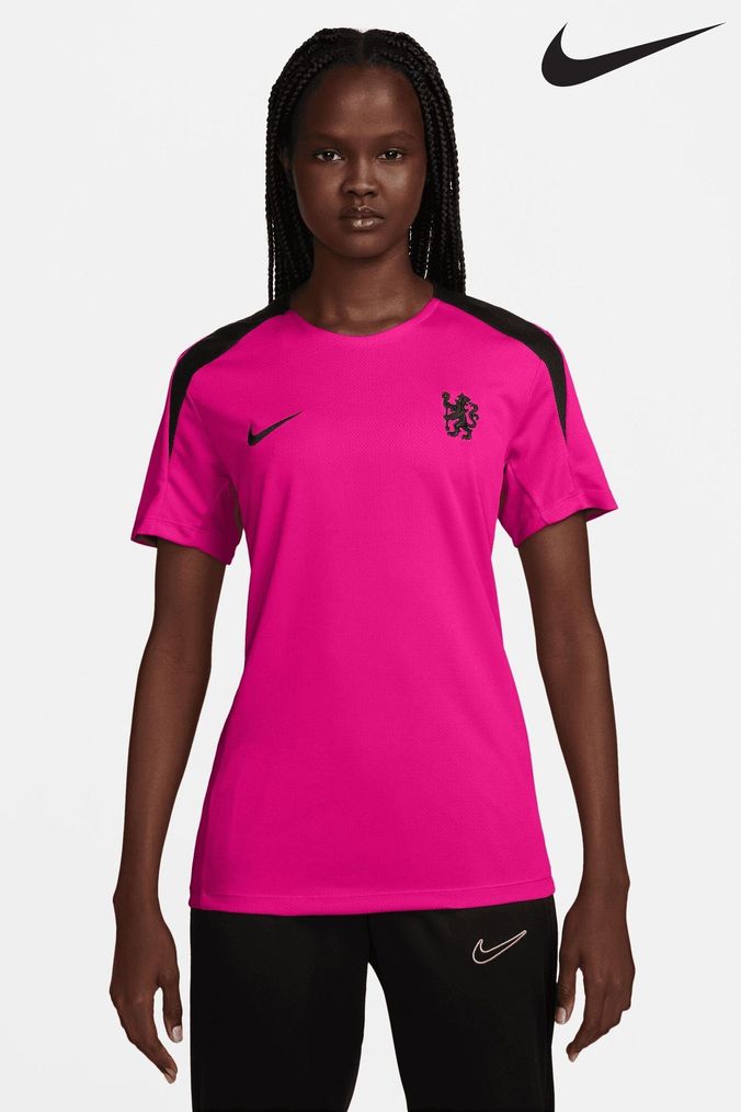 Buy Women s T Shirts Nike Pink Sportswear Online Next UK