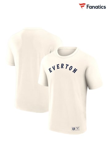 Fanatics Unisex Everton Carnaval Short Sleeve 100% Cotton Cream T-Shirt (AN2784) | £38