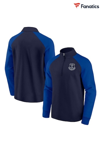 Fanatics Blue Everton Fundamentals Half Zip Jacket (AN3301) | £50