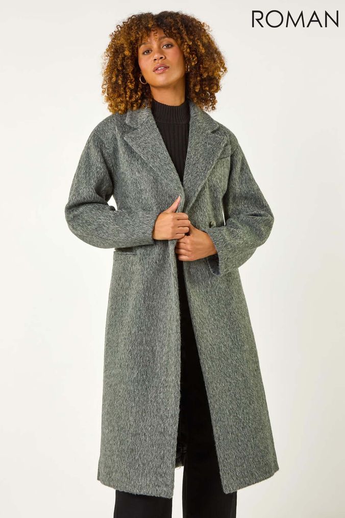 Women s Grey Coatigan Coats Jackets Next Official Site