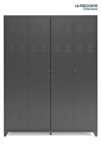 La Redoute Grey Hiba 4-Door Steel Cabinet (AN4403) | £825