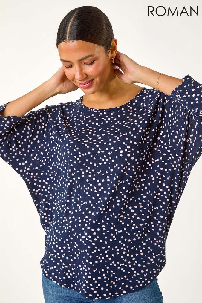 Buy Women s Pink Spots Tops Online Next UK