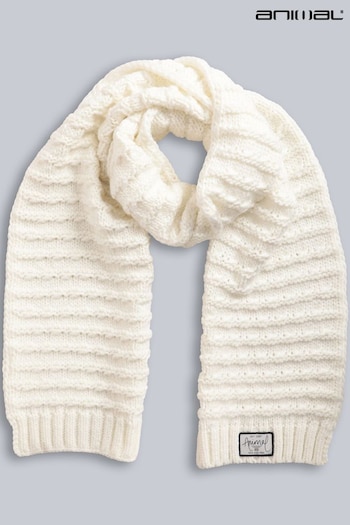 Animal Cream Ashley Womens Recycled Knit Scarf (AN5020) | £25