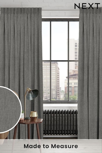 Steel Grey Tela Made to Measure Curtains (AN5226) | £44