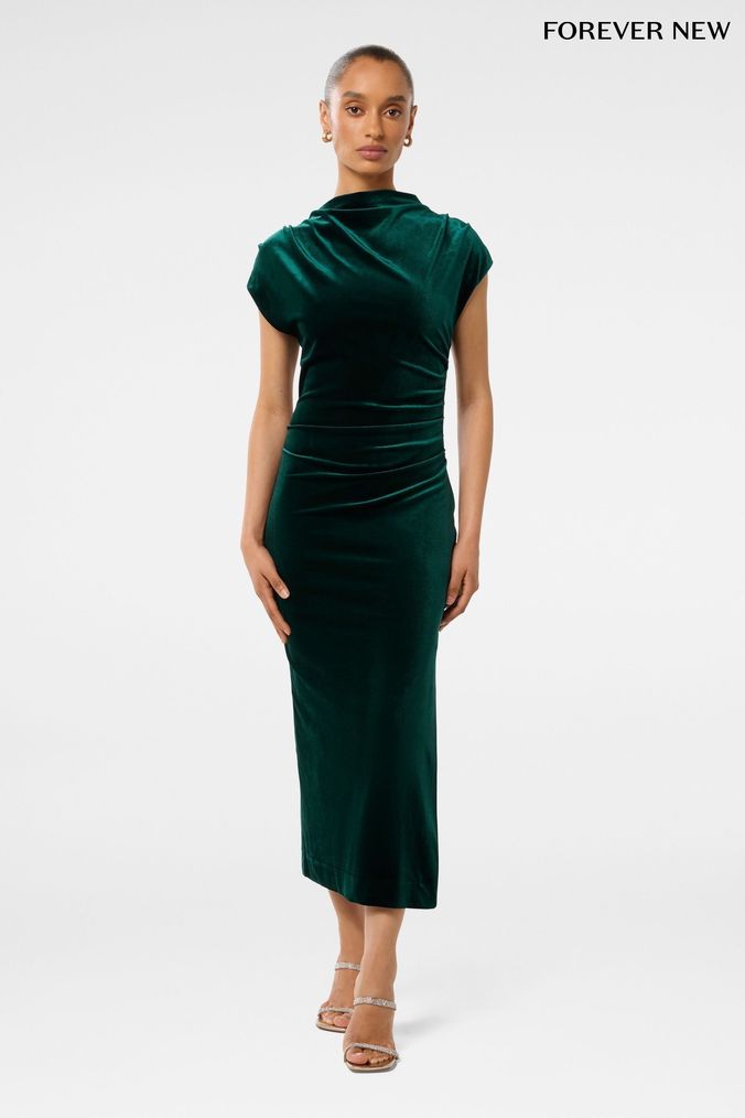 Buy Women s New In 8 Midi Petite Occasionwear Cowl Neck Dresses Online OnlinenevadaShops