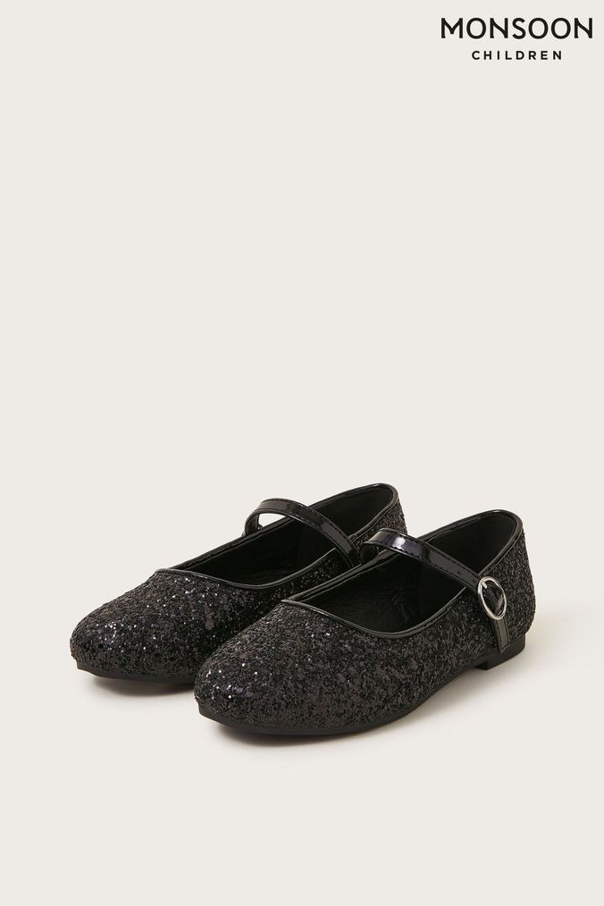 Girls Black Party Shoes Sparkle Shoes Next Official Site