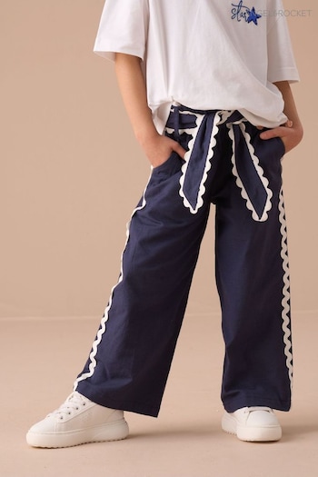 Angel & Rocket Blue Erica Linen Blend Trousers (AN7720) | £26 - £33