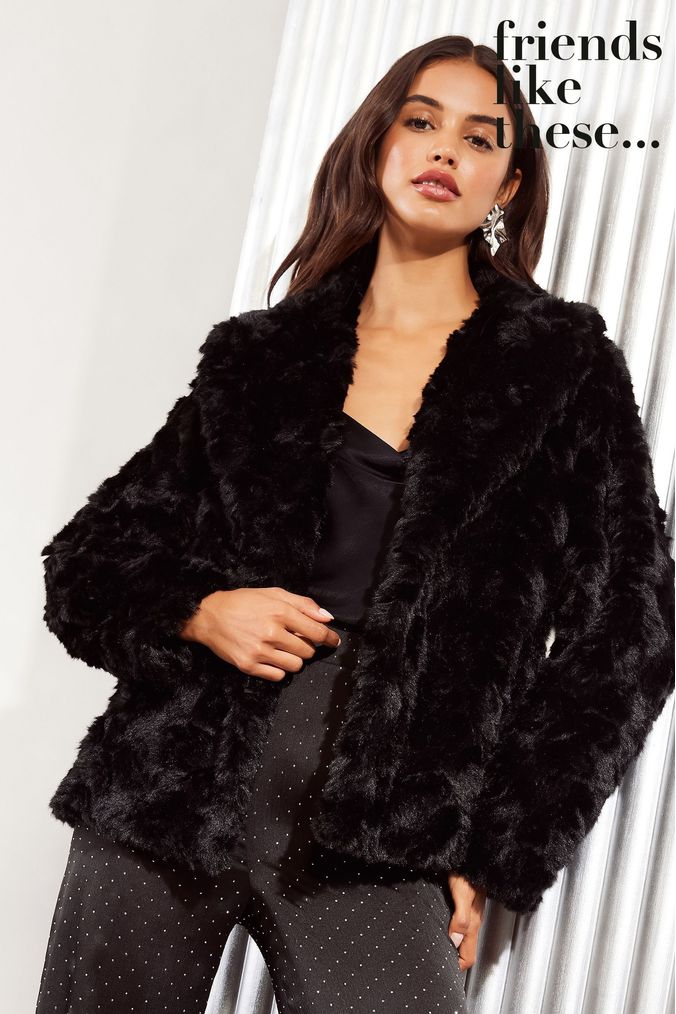 Next black teddy coat 2025