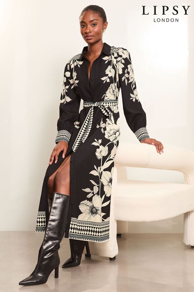 Lipsy Shirt Dresses Belted Button Shirt Dresses Next UK
