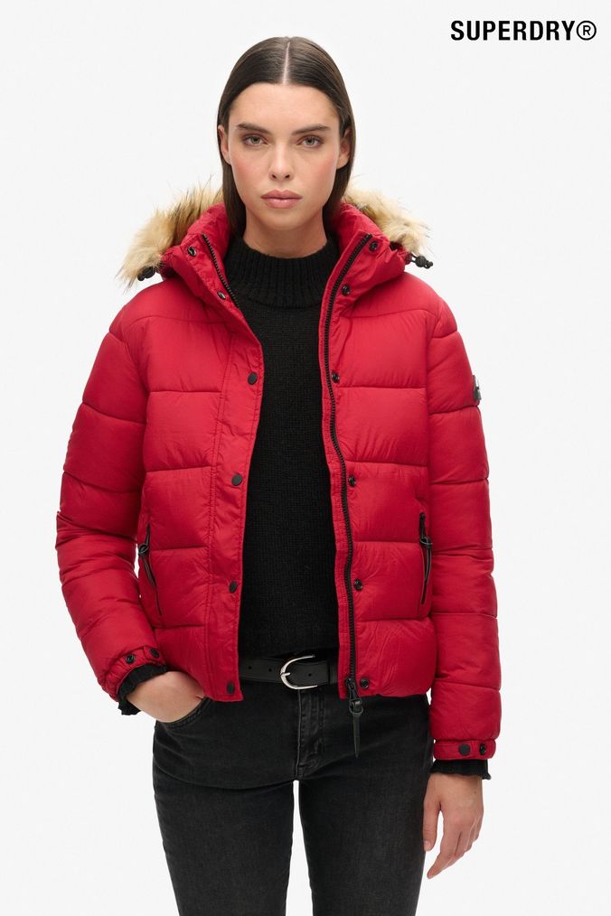 Buy Women s Red Superdry Coatsandjackets Online Next UK