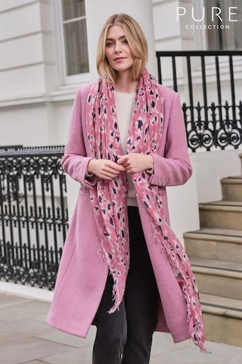 Pure Collection Pink Ultrafine Cashmere Scarf (AN9384) | £99