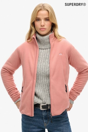 Superdry Pink Polar Fleece Full Zip Jacket (AN9597) | £50