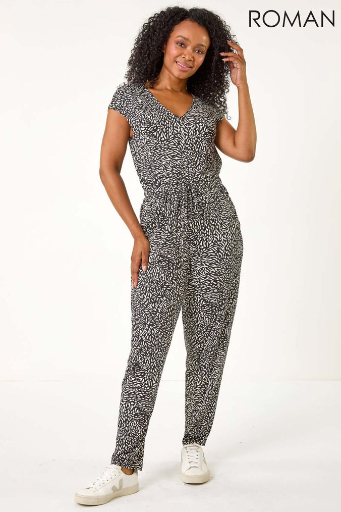 Buy Women s Petite Black Jumpsuit Online Next UK