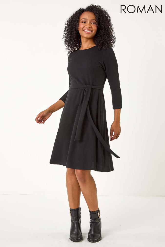 Buy Women s Roman Knee Length Petite Casual Dresses Online ParallaxShops