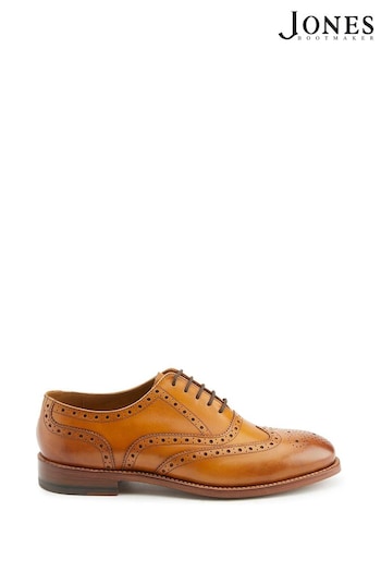 Jones Bootmaker Braxton Leather Brown Brogues (AP4491) | £160