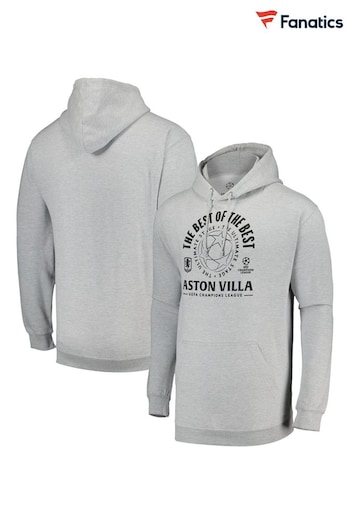 Fanatics Grey Aston Villa UEFA Champions League Hoodie (AP5493) | £50