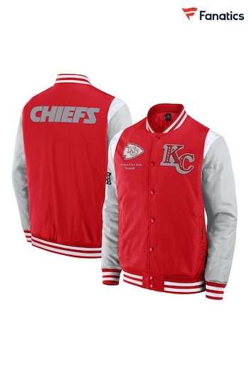 Fanatics Red NFL Kansas City Chiefs Elements Poly Jacket (AP5552) | £140