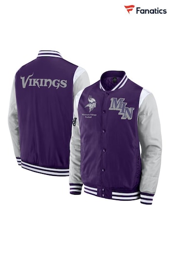 Fanatics Purple NFL Minnesota Vikings Elements Poly Jacket (AP5562) | £140