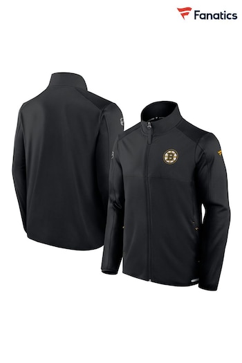 Fanatics NHL Boston Bruins Authentic Pro Rink Full-Zip Fleece Black Jacket (AP5576) | £85