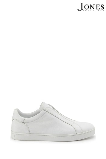 Jones Bootmaker Slade Suede White Trainers (AP5696) | £99