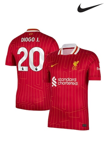 Nike Red Liverpool Home Stadium Shirt 2024-25 Diogo J. 20 (AP6694) | £95