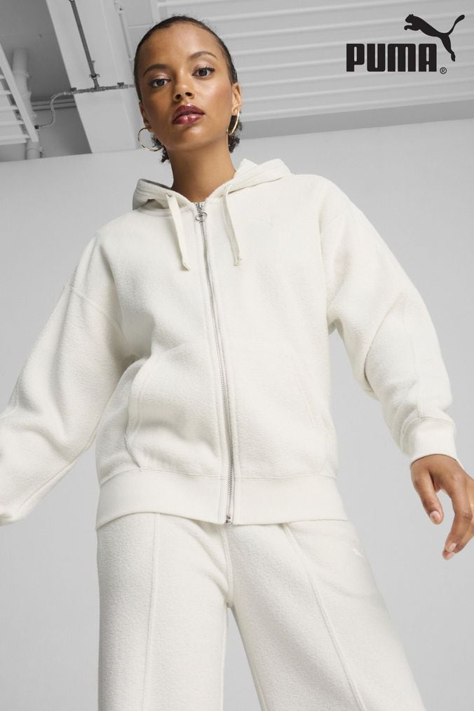 Puma grey tracksuit womens best sale