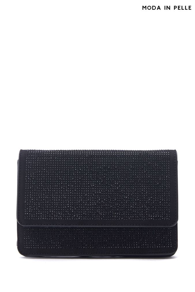 Moda in pelle clutch bag top