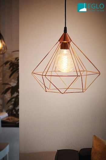 Eglo Copper Tarbes Hanging Ceiling Light Pendant (AQ0716) | £39