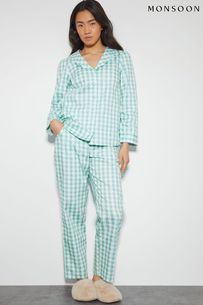 Checkered night suit deals