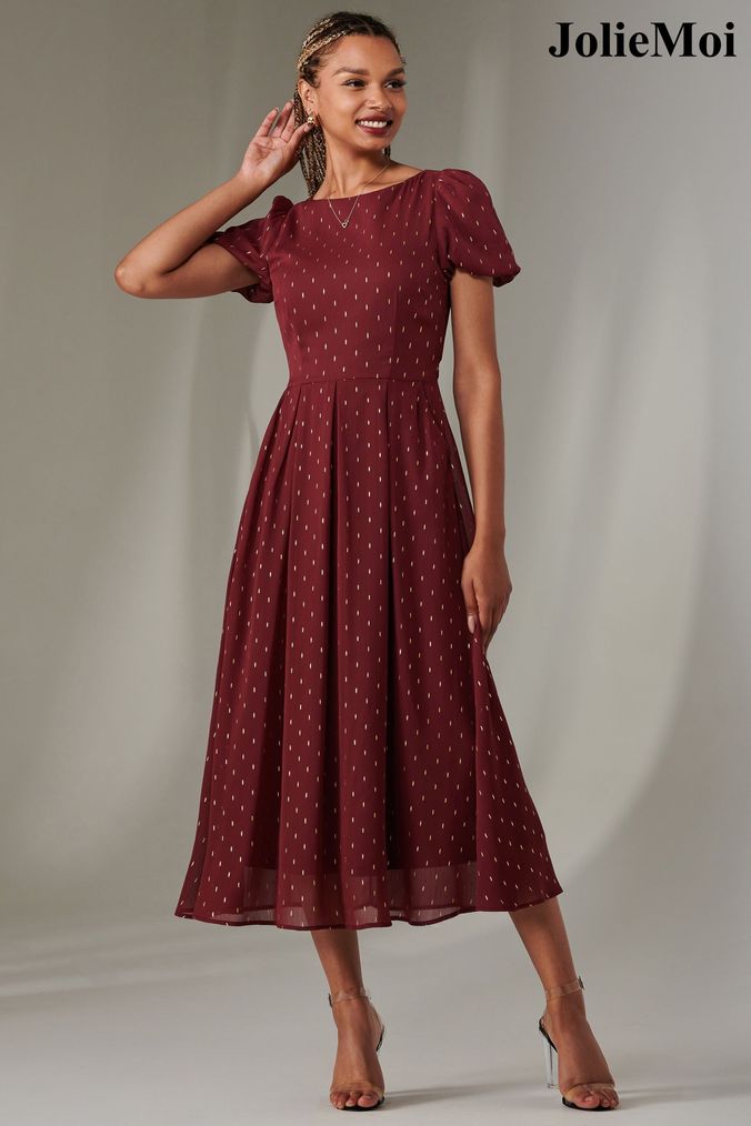 Next red spot dress online