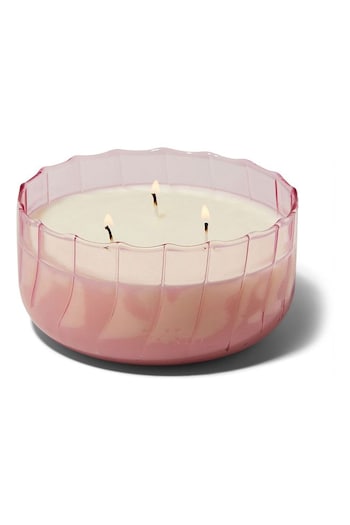 Paddywax Ripple Glass Desert Peach Candle 340g (AR8917) | £30