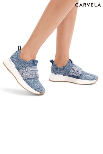 Carvela Blue Flare Sparkle Trainers (AR8952) | £129