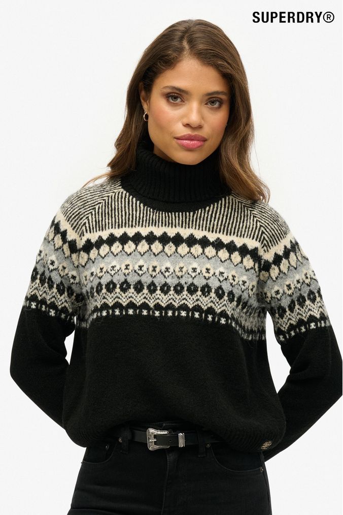 Womens Superdry Jumpers Plain Logo Cable Jumpers Next UK