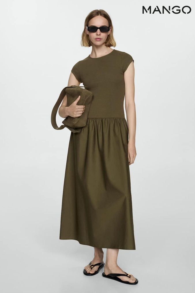 Mango casual dress best sale